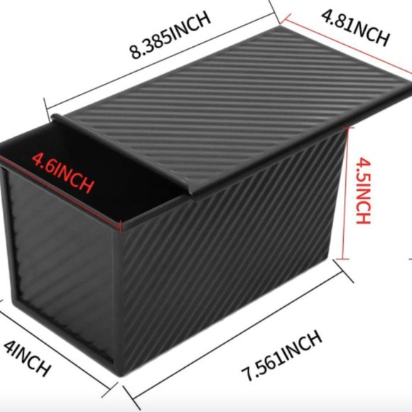 Non-Stick Loaf Pan with Lid (2pk)